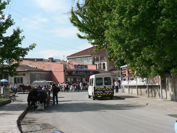 Город Эдирне (Hadrianopolis) в Турции - Эски Джами и мосты через Тунчу и Мерич