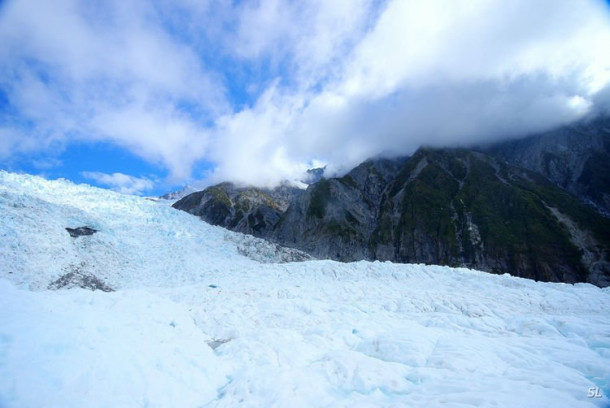 Franz Josef Glacier (полет на вертолете).