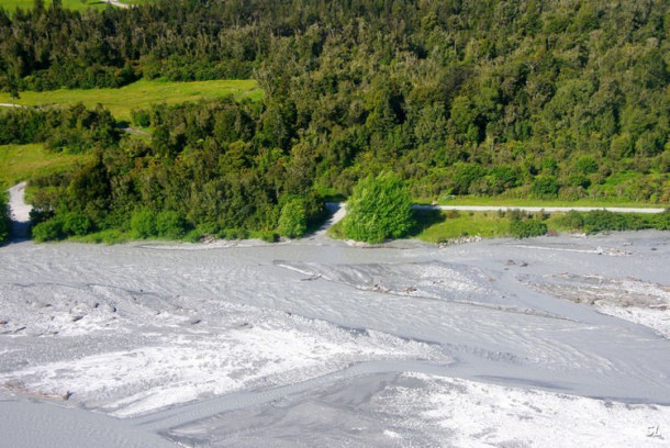 Franz Josef Glacier (полет на вертолете).