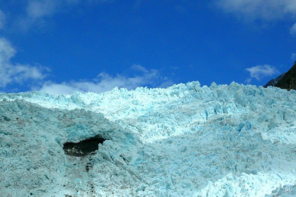 Franz Josef Glacier (полет на вертолете).