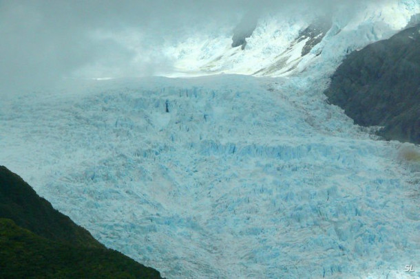 Franz Josef Glacier (полет на вертолете).