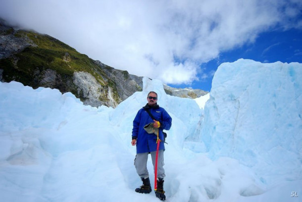 Franz Josef Glacier (полет на вертолете).