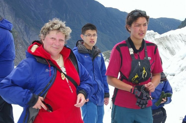 Franz Josef Glacier (полет на вертолете).