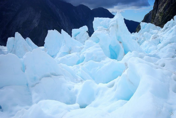 Franz Josef Glacier (полет на вертолете).