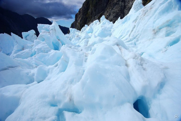 Franz Josef Glacier (полет на вертолете).