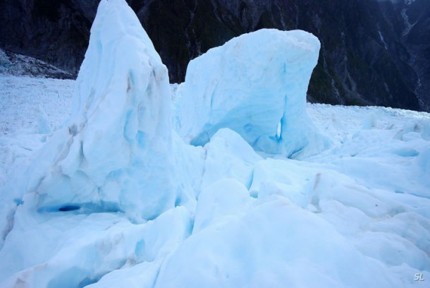 Franz Josef Glacier (полет на вертолете).