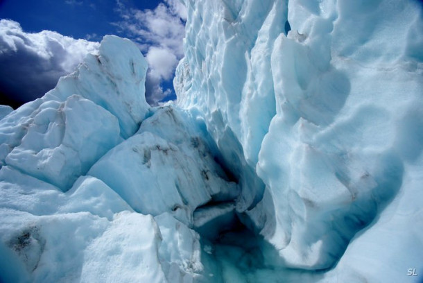 Franz Josef Glacier (полет на вертолете).