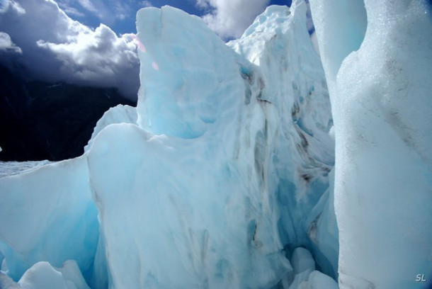 Franz Josef Glacier (полет на вертолете).