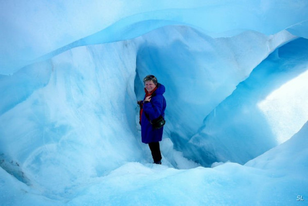 Franz Josef Glacier (полет на вертолете).