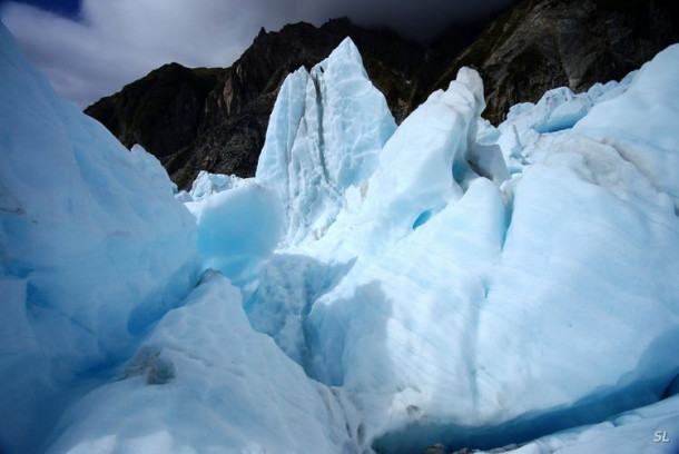 Franz Josef Glacier (полет на вертолете).