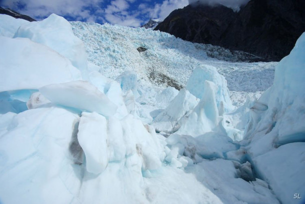 Franz Josef Glacier (полет на вертолете).