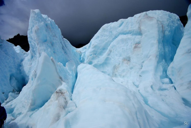 Franz Josef Glacier (полет на вертолете).