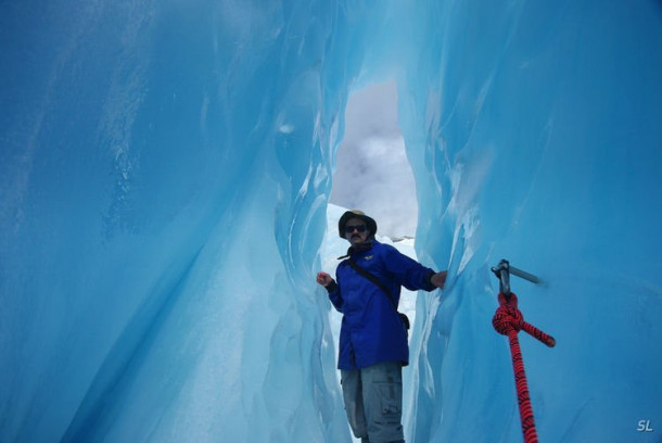 Franz Josef Glacier (полет на вертолете).