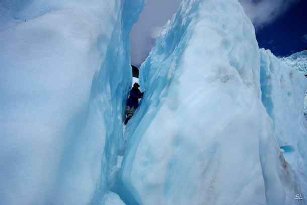 Franz Josef Glacier (полет на вертолете).