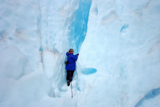 Franz Josef Glacier (полет на вертолете).