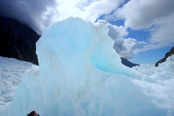 Franz Josef Glacier (полет на вертолете).