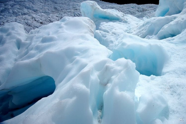 Franz Josef Glacier (полет на вертолете).