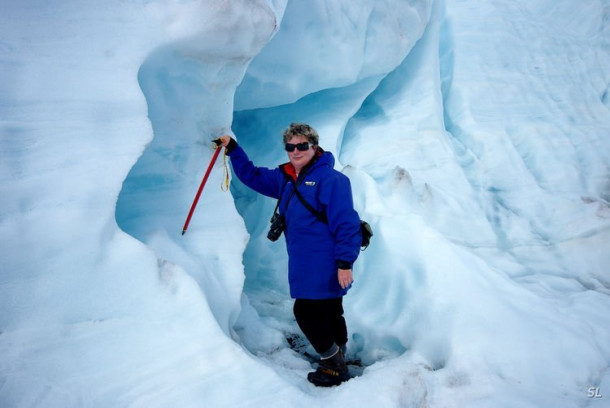 Franz Josef Glacier (полет на вертолете).