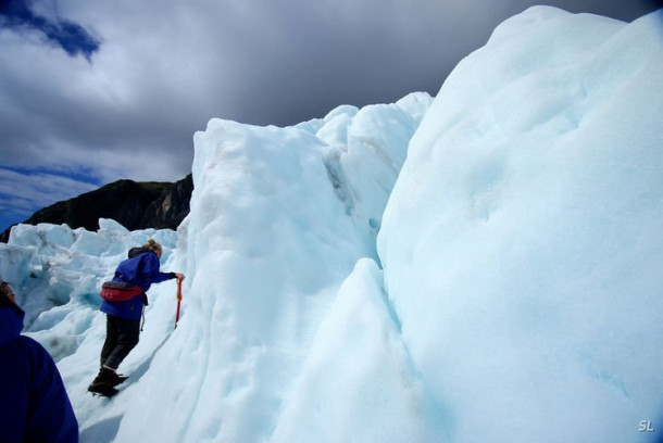 Franz Josef Glacier (полет на вертолете).