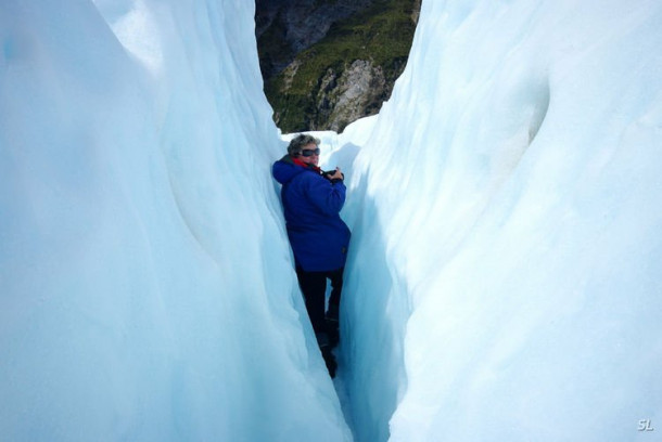 Franz Josef Glacier (полет на вертолете).