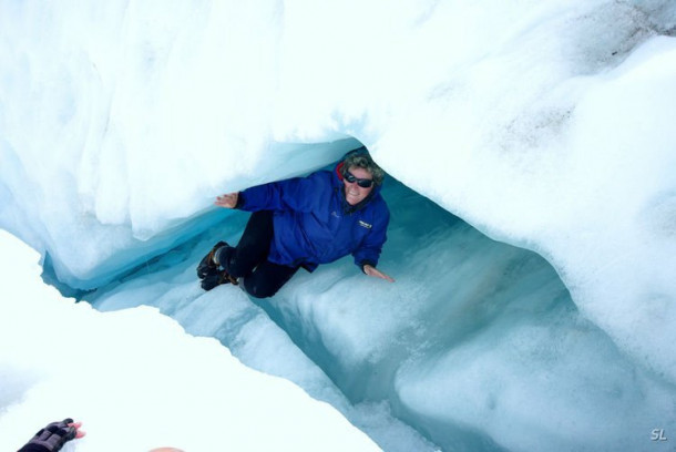 Franz Josef Glacier (полет на вертолете).