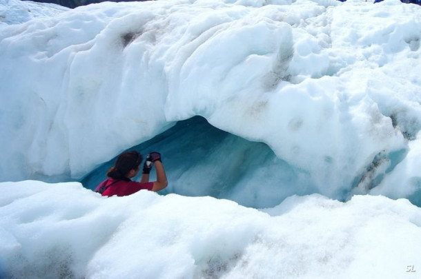 Franz Josef Glacier (полет на вертолете).