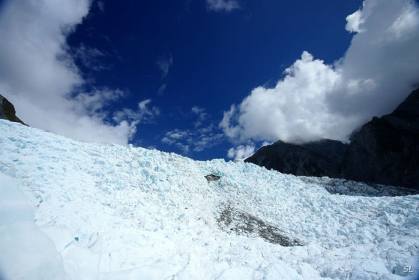 Franz Josef Glacier (полет на вертолете).