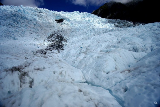 Franz Josef Glacier (полет на вертолете).