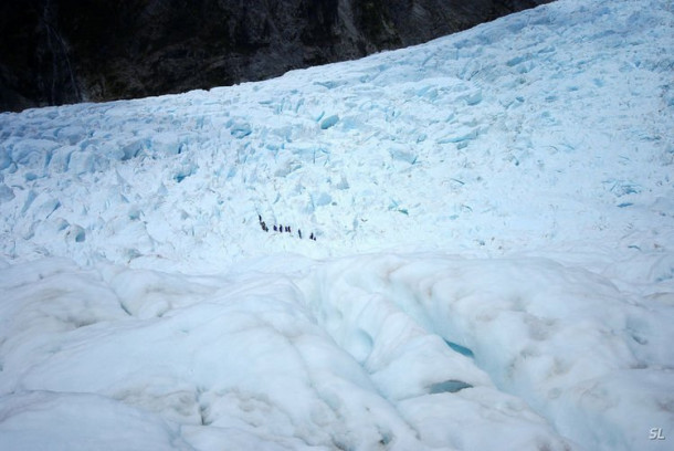 Franz Josef Glacier (полет на вертолете).