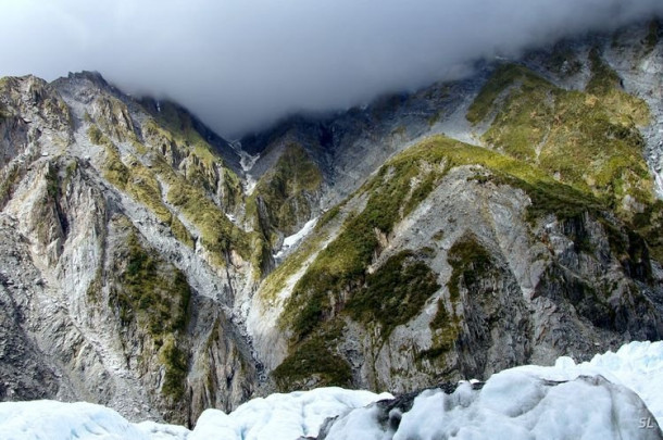 Franz Josef Glacier (полет на вертолете).