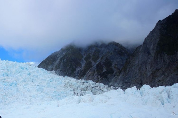 Franz Josef Glacier (полет на вертолете).