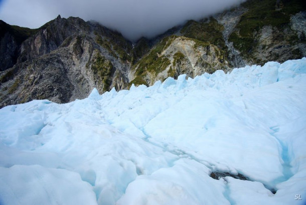 Franz Josef Glacier (полет на вертолете).