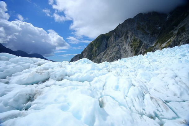 Franz Josef Glacier (полет на вертолете).