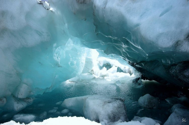 Franz Josef Glacier (полет на вертолете).