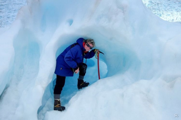 Franz Josef Glacier (полет на вертолете).