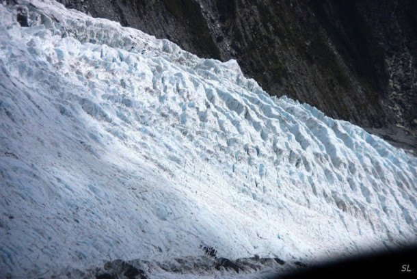 Franz Josef Glacier (полет на вертолете).