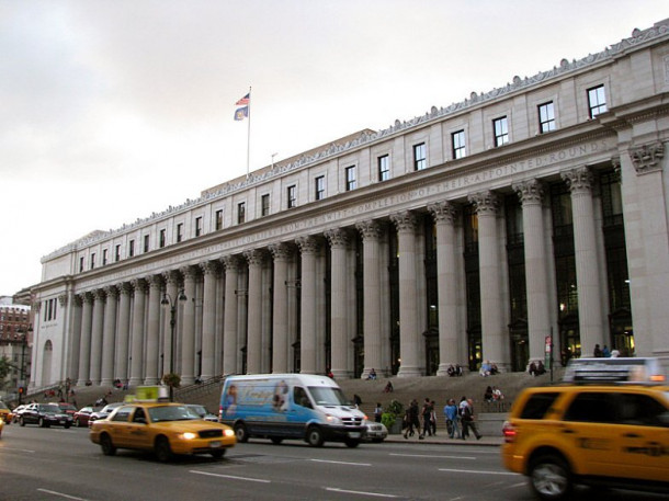 New York. New Yorker Hotel. United States Post Office. And...