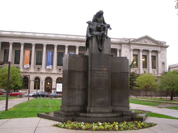 Philadelphia. Cathedral of Saints Peter and Paul. Shekspear memorial. Academy of Natural Sciences.