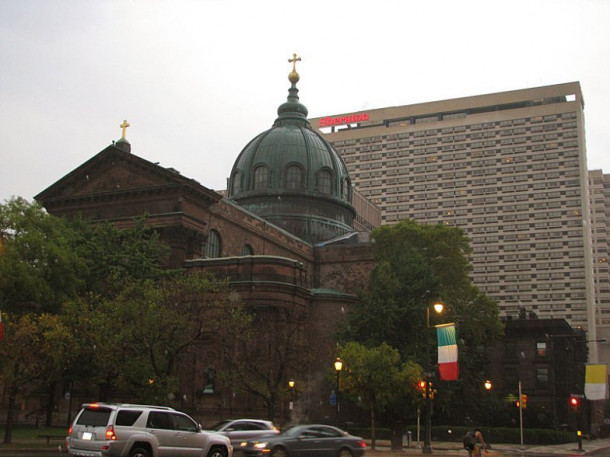 Philadelphia. Cathedral of Saints Peter and Paul. Shekspear memorial. Academy of Natural Sciences.