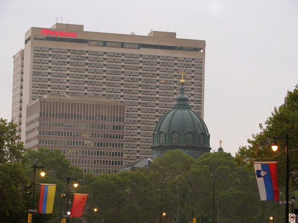 Philadelphia. Hard Rock Cafe. City Hall. Sheraton hotel.