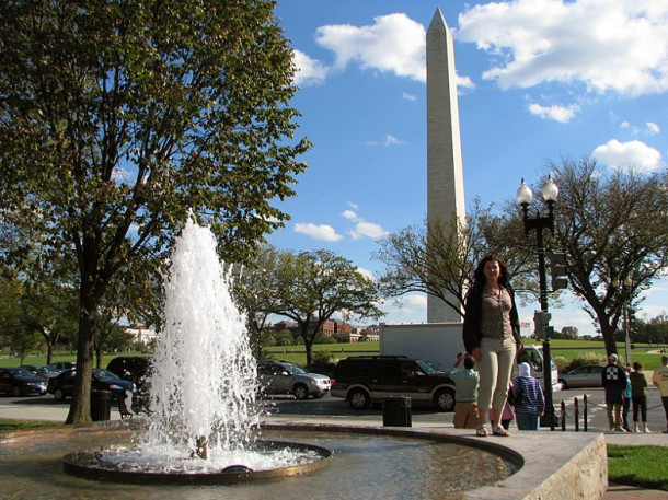 Washington. White House. Washington Monument