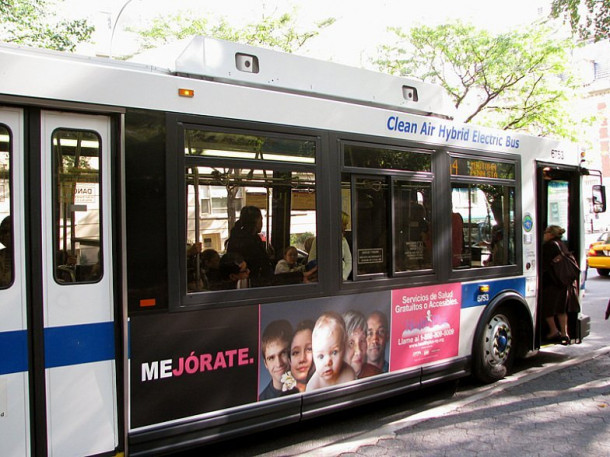 New York. Clean Air Hybrid Electric Bus. Frick Collection. Apple Store. Halloween.