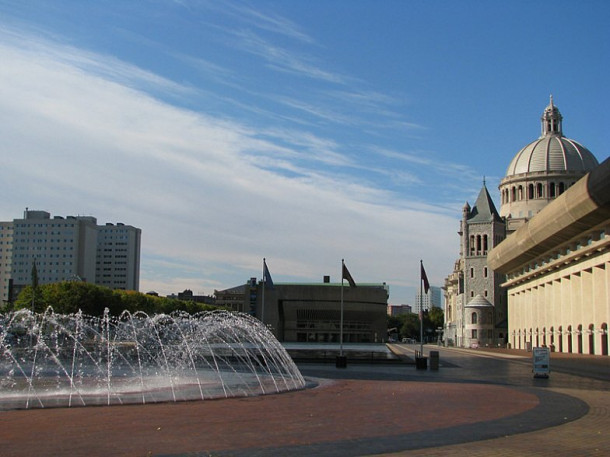 Boston. Prudential. Skywalk Observatory. New Old South Church. Christ-scientist center.