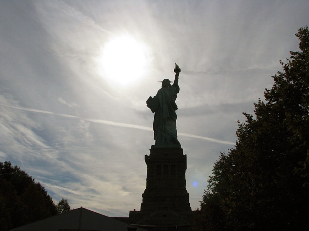 New York. Liberty Island. Statue of Liberty. Ellis Island.