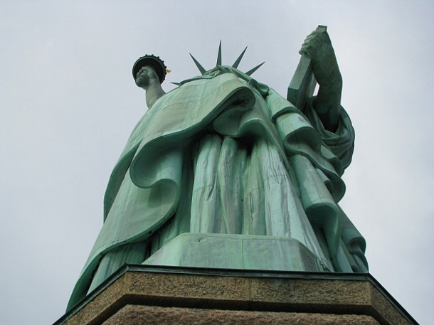 New York. Liberty Island. Statue of Liberty. Ellis Island.