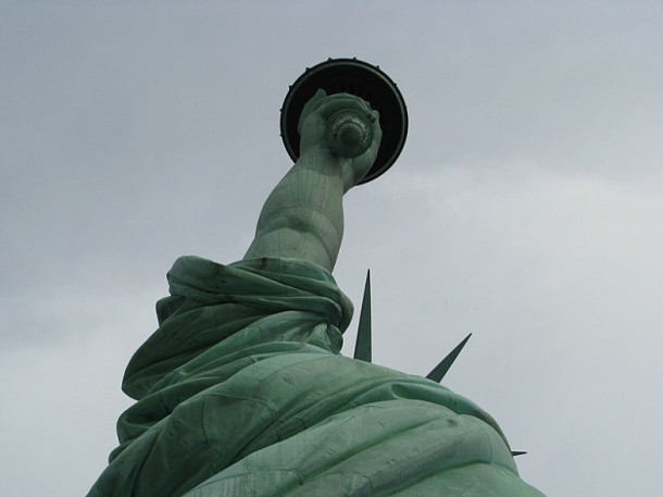 New York. Liberty Island. Statue of Liberty. Ellis Island.