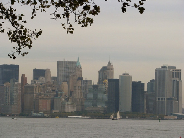 New York. Liberty Island. Statue of Liberty. Ellis Island.