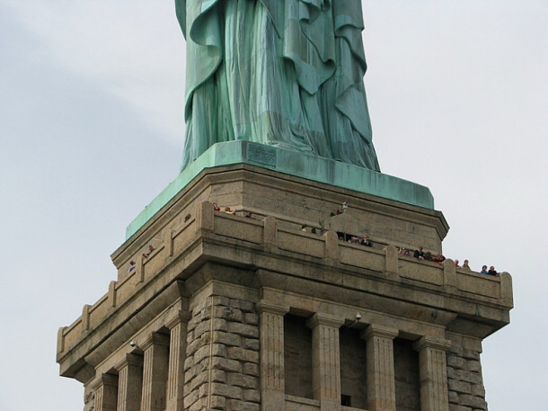 New York. Liberty Island. Statue of Liberty. Ellis Island.