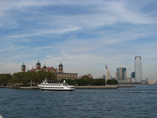 New York. Liberty Island. Statue of Liberty. Ellis Island.