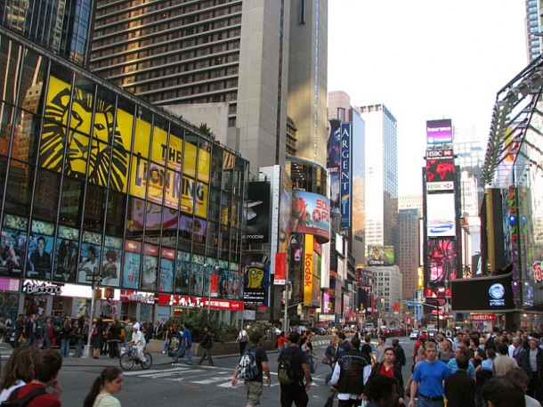 New York. Times Squere. Broadway musical.